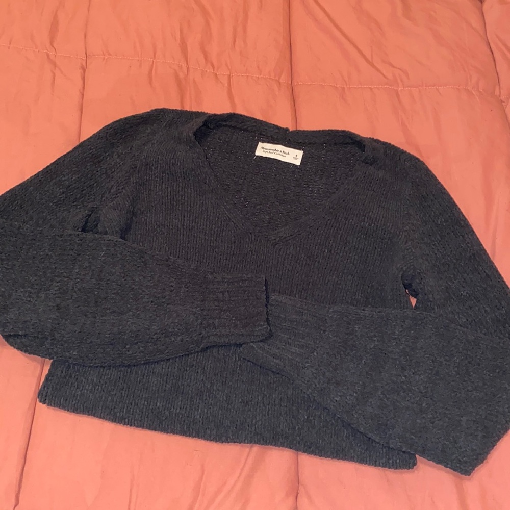 Dark green knit sweater - Picture 1 of 9